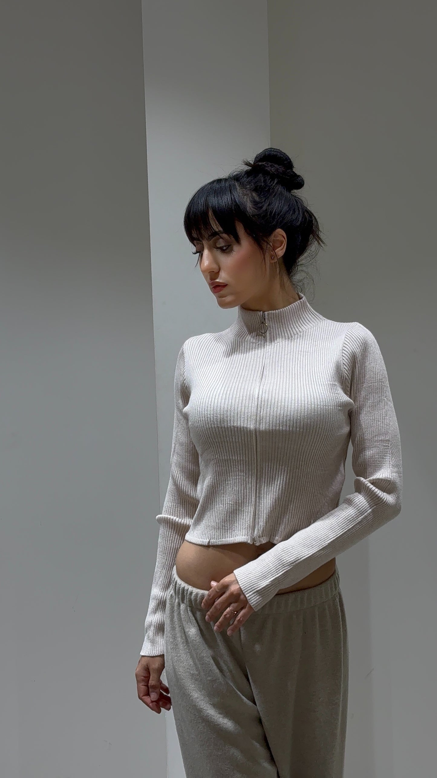 Mini veste zippée