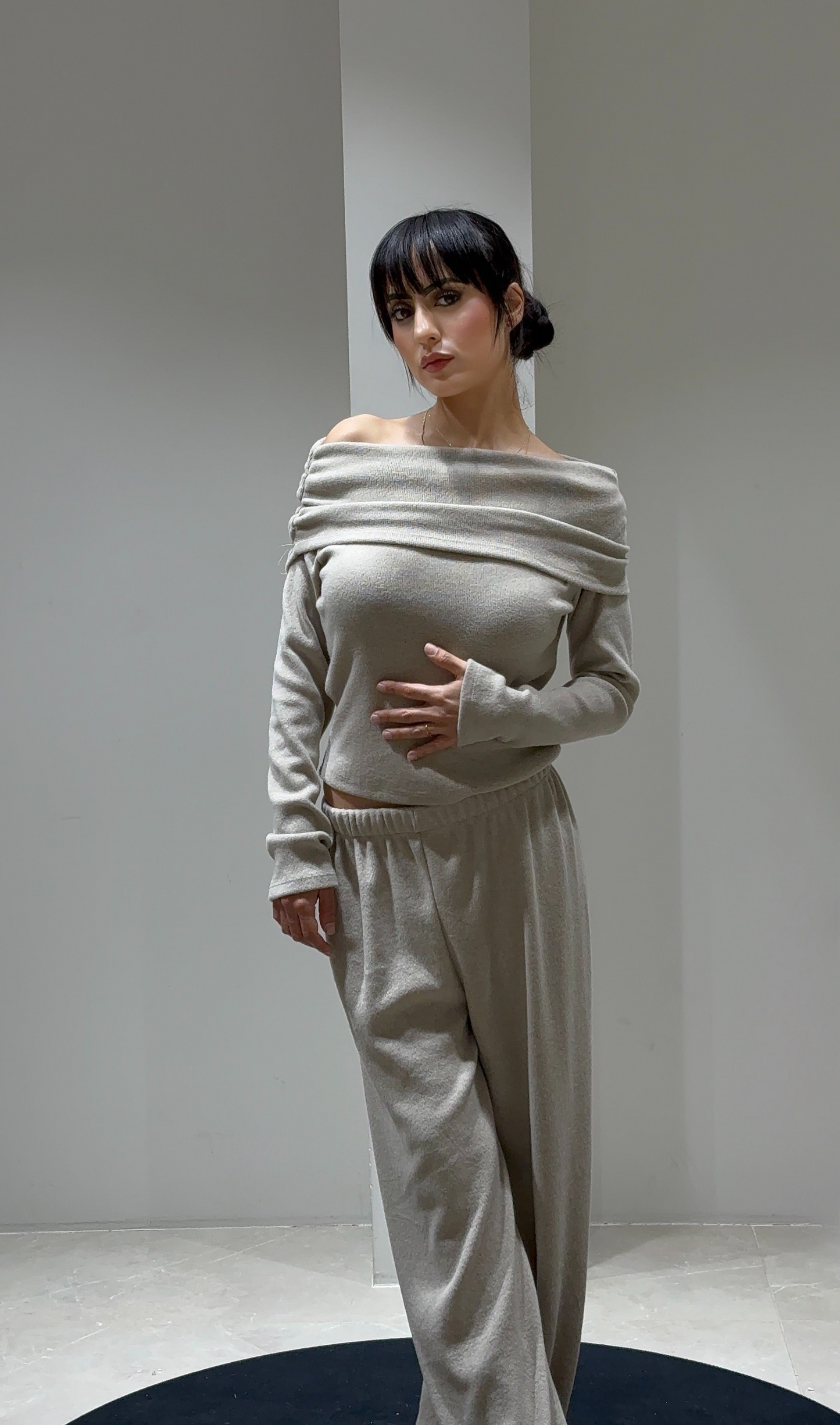 Ensemble pantalon et haut droit
